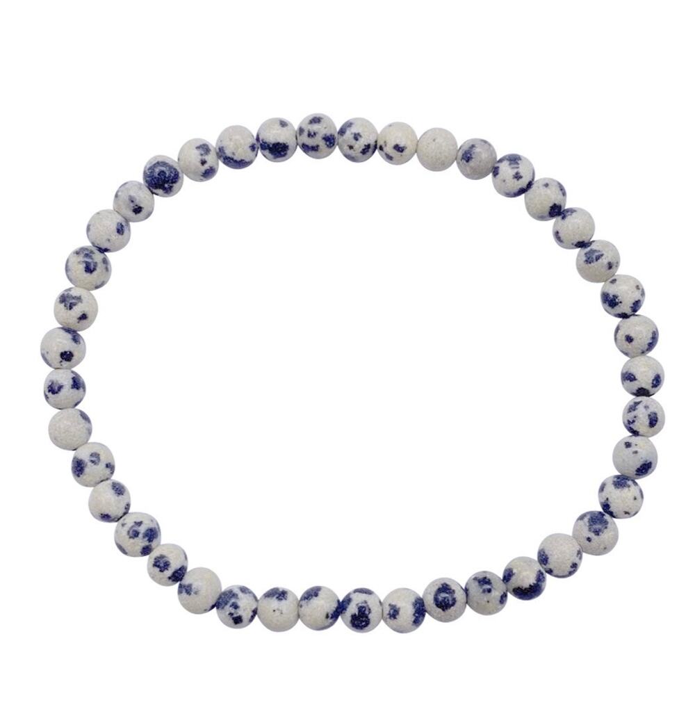 4MM Dalmatian Jasper Bracelet